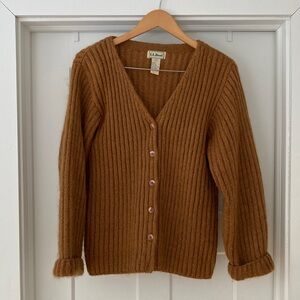 L.L. Bean vintage mohair blend ribbed cardigan